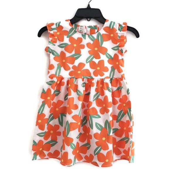 Other - Girl's Cotton Summer Dress Short Ruffled Sleeve